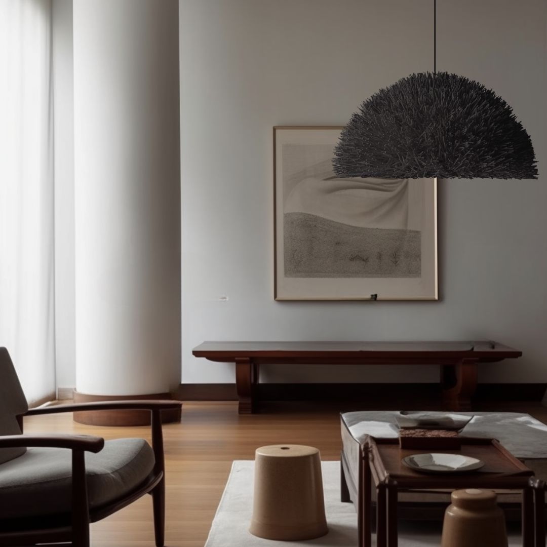 PUYA SOMBRA - LÁMPARA COLGANTE DE RATÁN