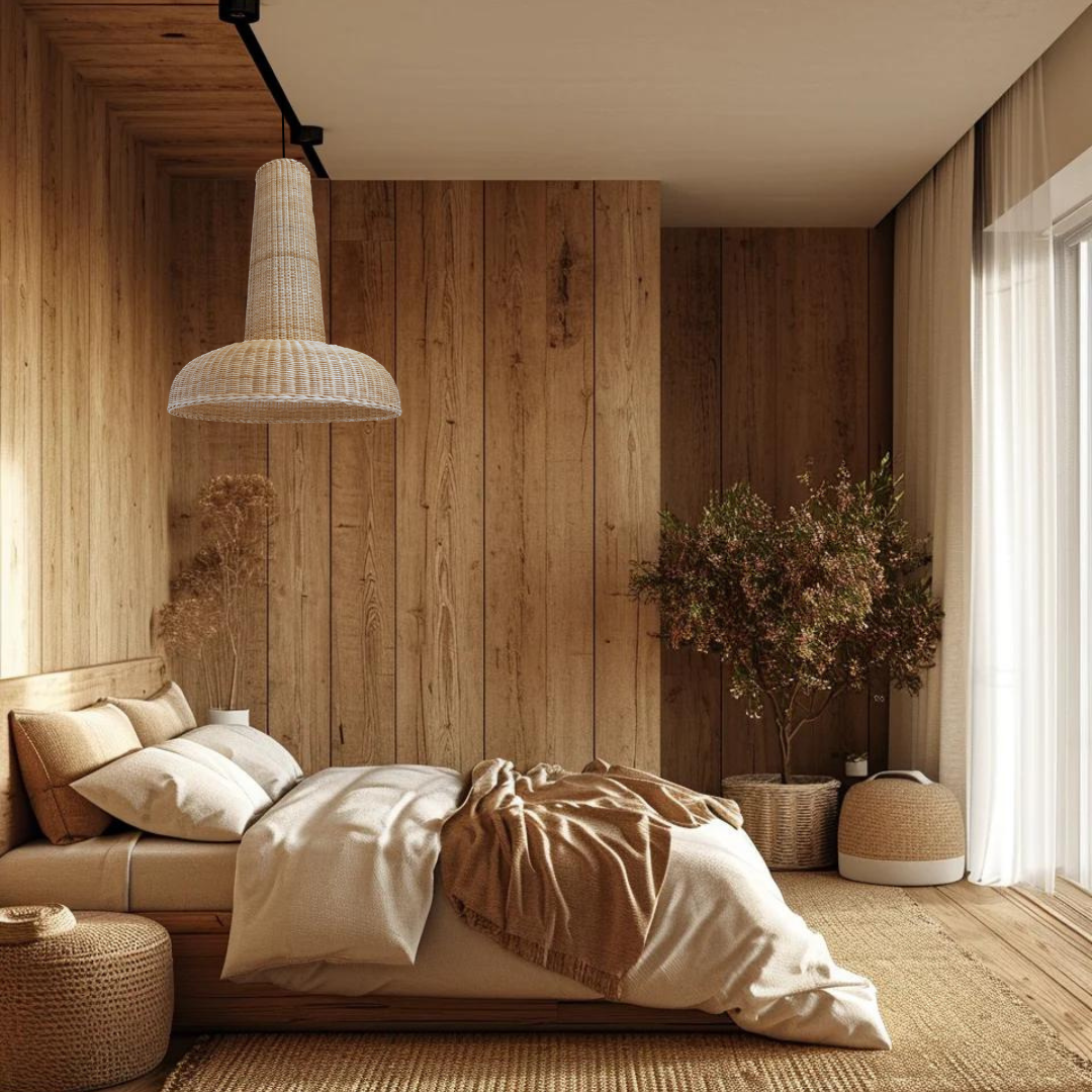 FRIDA - LÁMPARA COLGANTE DE RATÁN