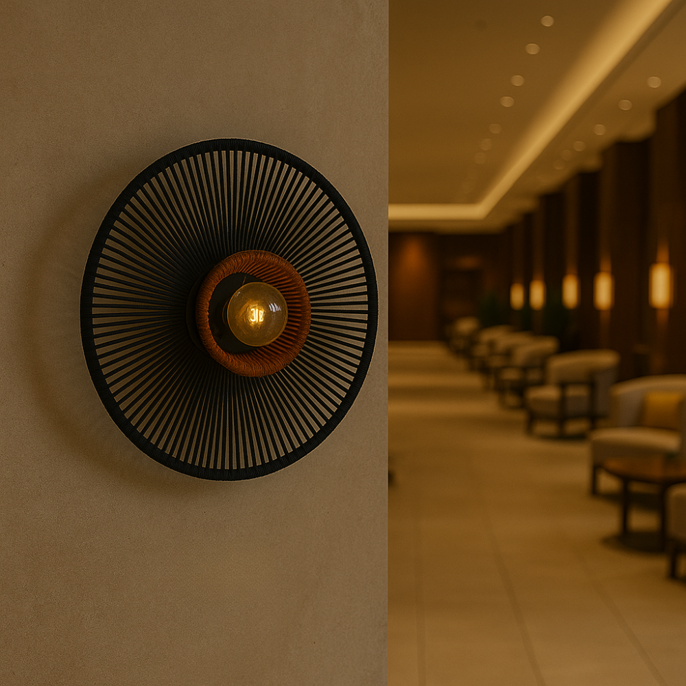 GINA NOCHE - LÁMPARA DE PARED DE ARTI-SEDA