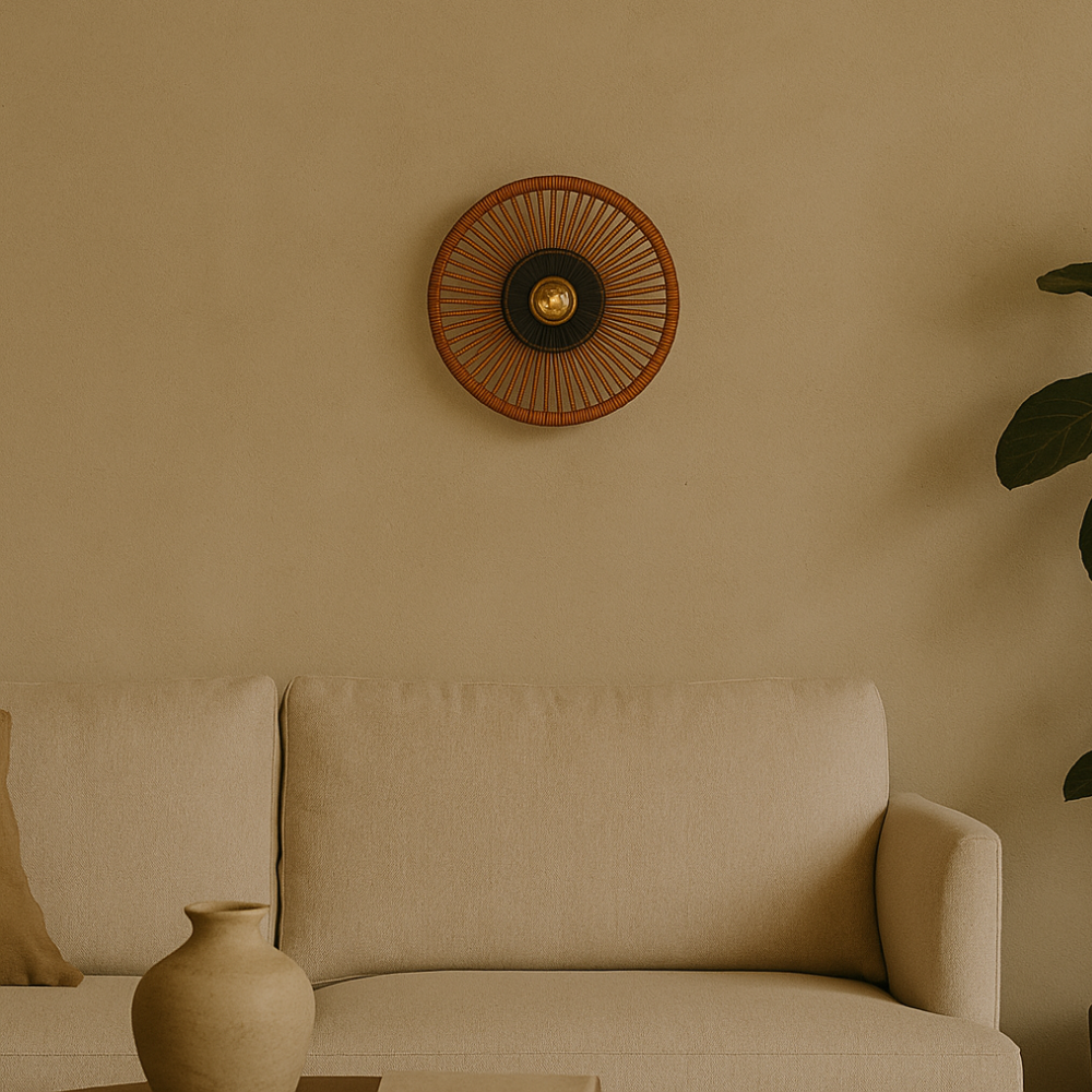 GINA AMAPOLA - LÁMPARA DE PARED DE ARTI-SEDA