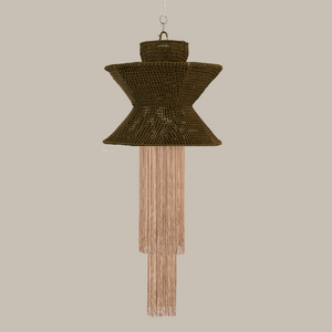 AURELY GREEN AND BEIGE - ARTI PENDANT LAMP - SILK 