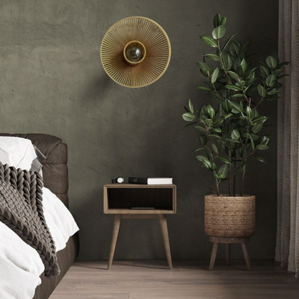 GINA - LÁMPARA DE PARED DE PAPEL KRAFT