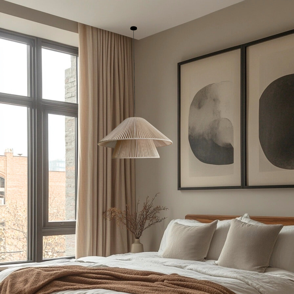 LILITH ARENA II - LÁMPARA COLGANTE DE ALGODÓN / ARTI - SEDA