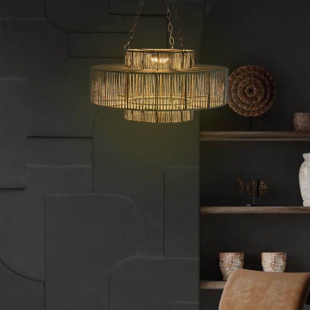 ZAIRA - LÁMPARA COLGANTE DE PAPEL KRAFT