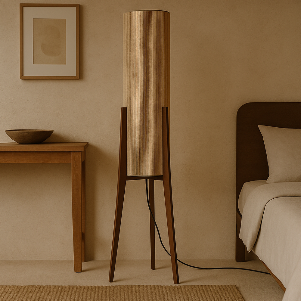 DAFNE - LÁMPARA DE PISO DE YUTE