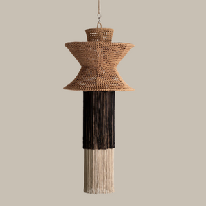 AURELIA BEIGE, BLACK AND SAND - ARTI PENDANT LAMP - SILK 