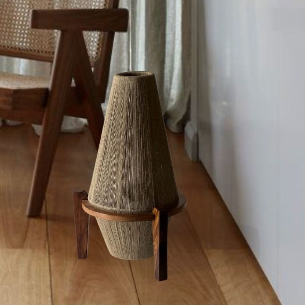 DIANNA - LÁMPARA DE YUTE DE PISO / MESA