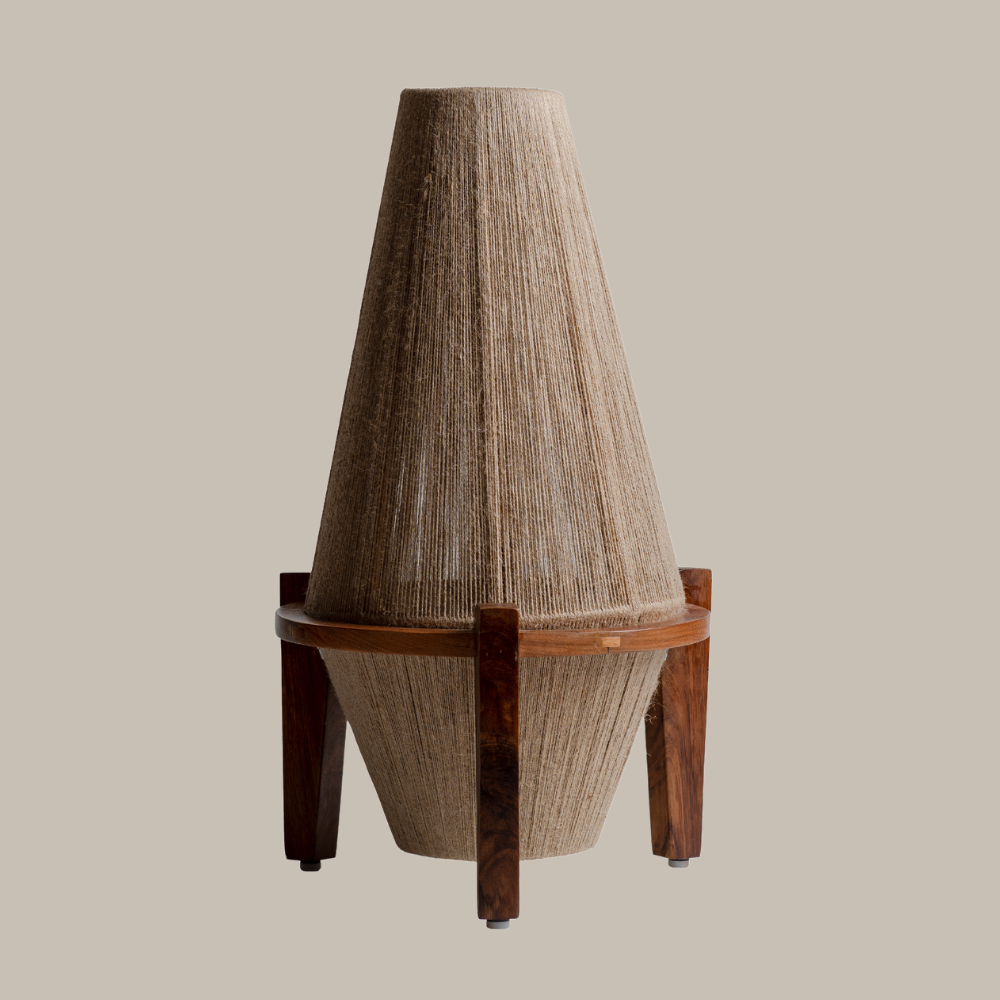 DIANNA - LÁMPARA DE YUTE DE PISO / MESA