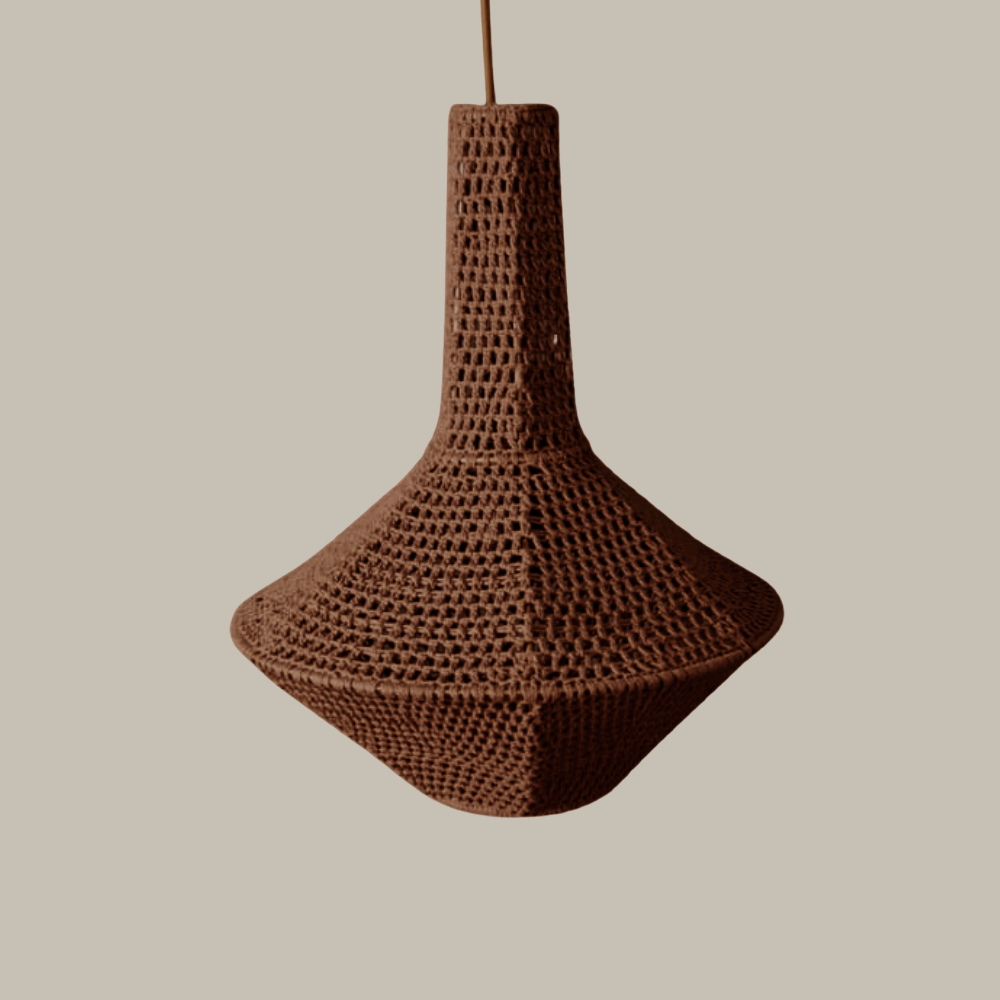 LIZA TERRA - LAMPARA COLGANTE EN CROCHET